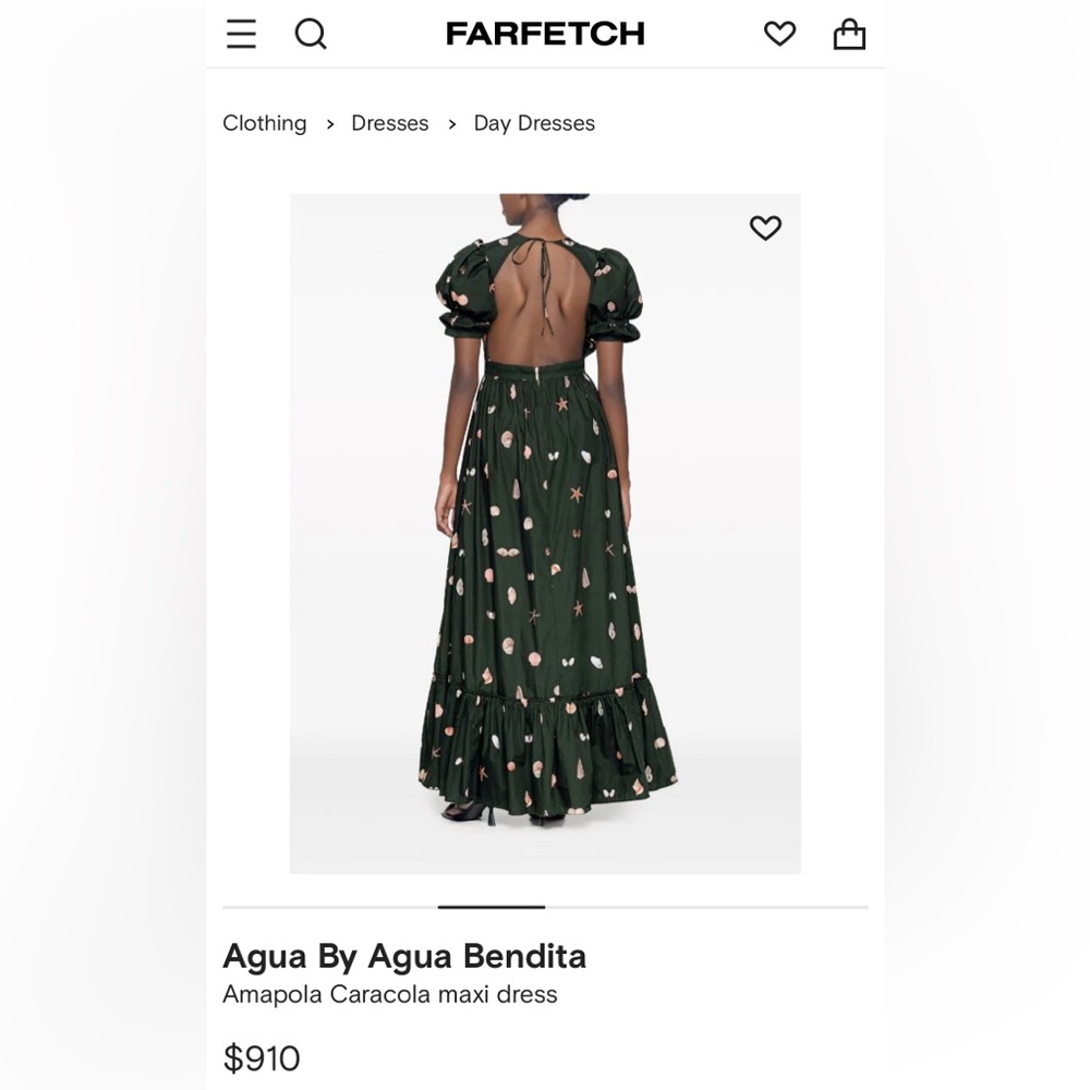Agua by Agua Bendita: Amapola Cara cola maxi dress. - Picture 3 of 10